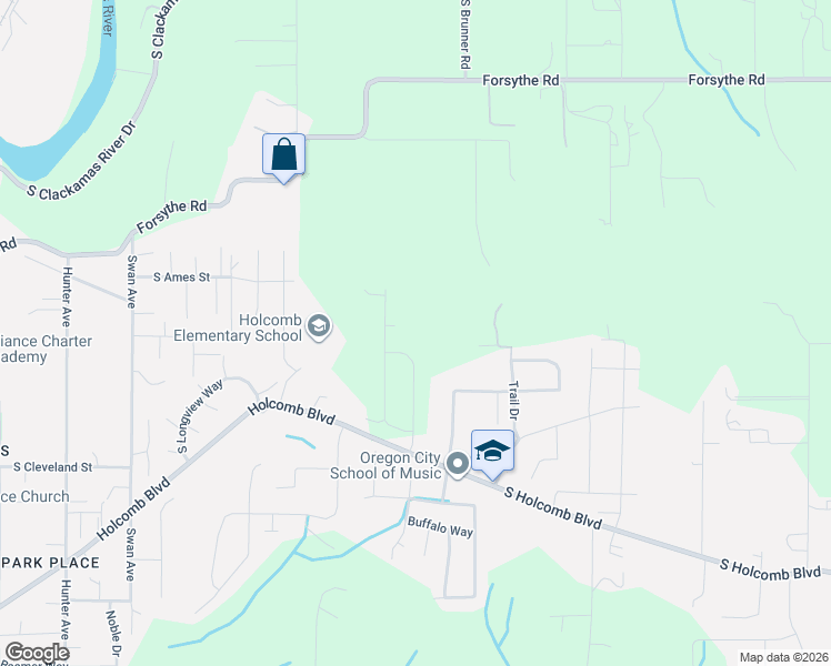 map of restaurants, bars, coffee shops, grocery stores, and more near in Oregon City