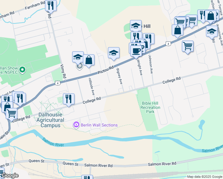 map of restaurants, bars, coffee shops, grocery stores, and more near 297 College Road in Truro