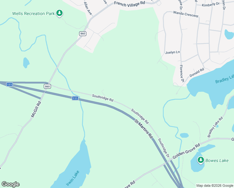 map of restaurants, bars, coffee shops, grocery stores, and more near 86 Southridge Road in Rothesay