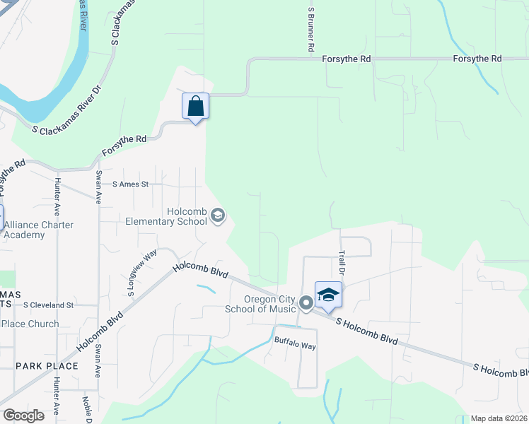 map of restaurants, bars, coffee shops, grocery stores, and more near 14879 Pomidor Place in Oregon City