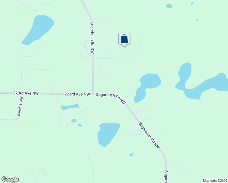 map of restaurants, bars, coffee shops, grocery stores, and more near 22301 Sugarbush Road Northwest in Elk River