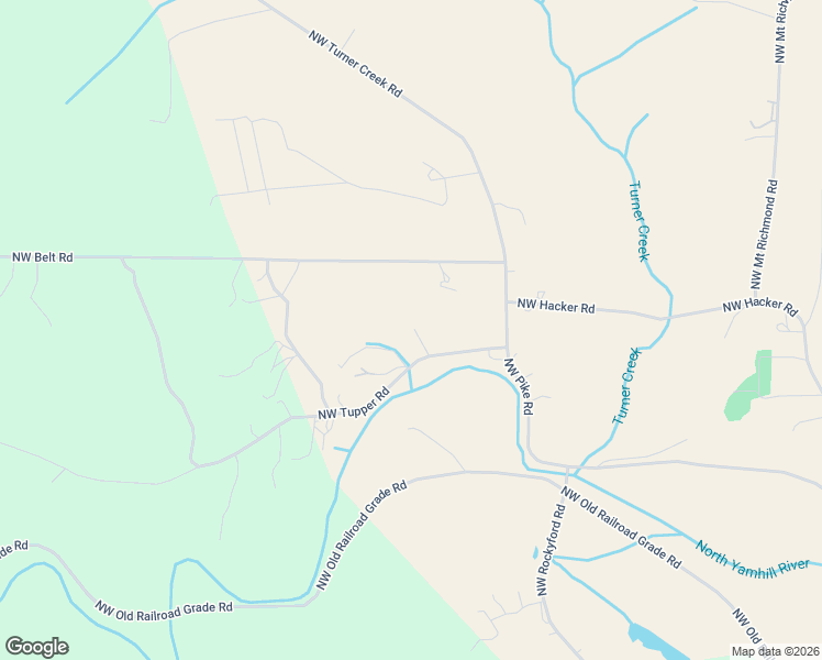 map of restaurants, bars, coffee shops, grocery stores, and more near 14620 Northwest Tupper Road in Yamhill