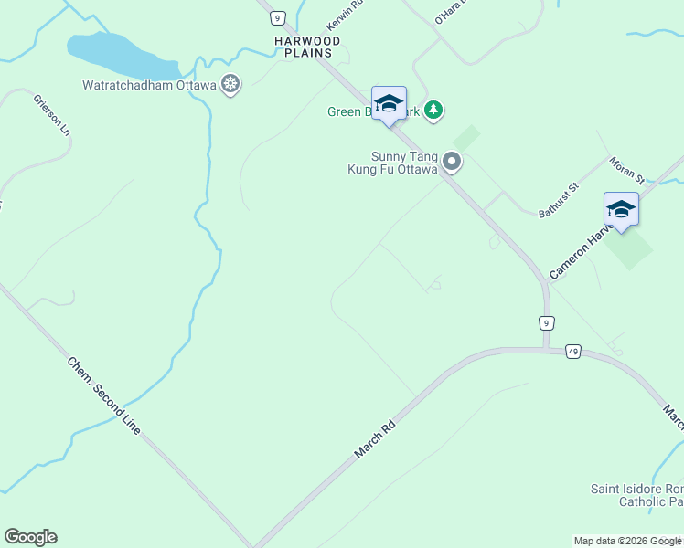map of restaurants, bars, coffee shops, grocery stores, and more near 120 Derbeyshire Street in Ottawa