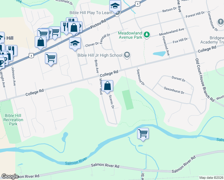 map of restaurants, bars, coffee shops, grocery stores, and more near 23 Scenic Drive in Truro