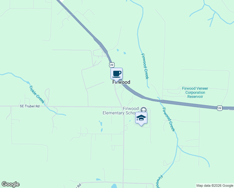 map of restaurants, bars, coffee shops, grocery stores, and more near 21385 Southeast Firwood Road in Sandy