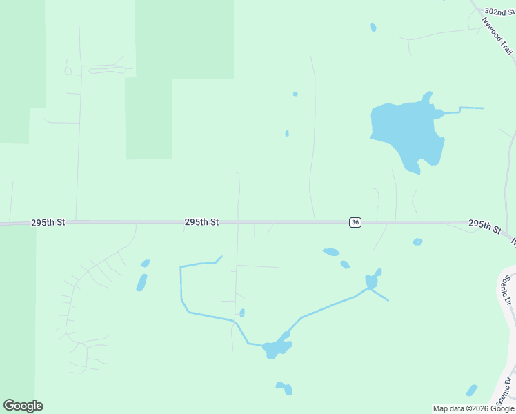 map of restaurants, bars, coffee shops, grocery stores, and more near 7756 295th Street in Stacy