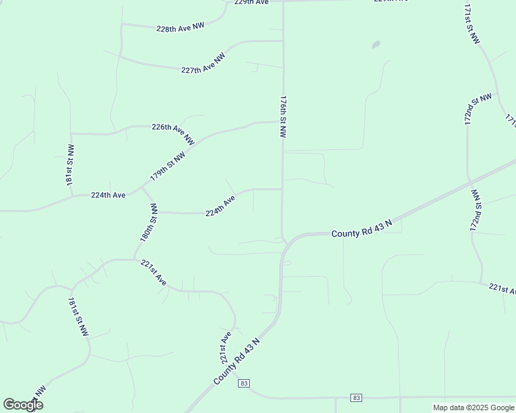 map of restaurants, bars, coffee shops, grocery stores, and more near 22336 176th Street Northwest in Big Lake