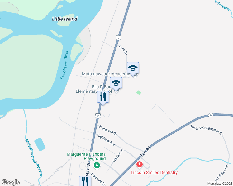 map of restaurants, bars, coffee shops, grocery stores, and more near 23 Ella P Burr St in Lincoln