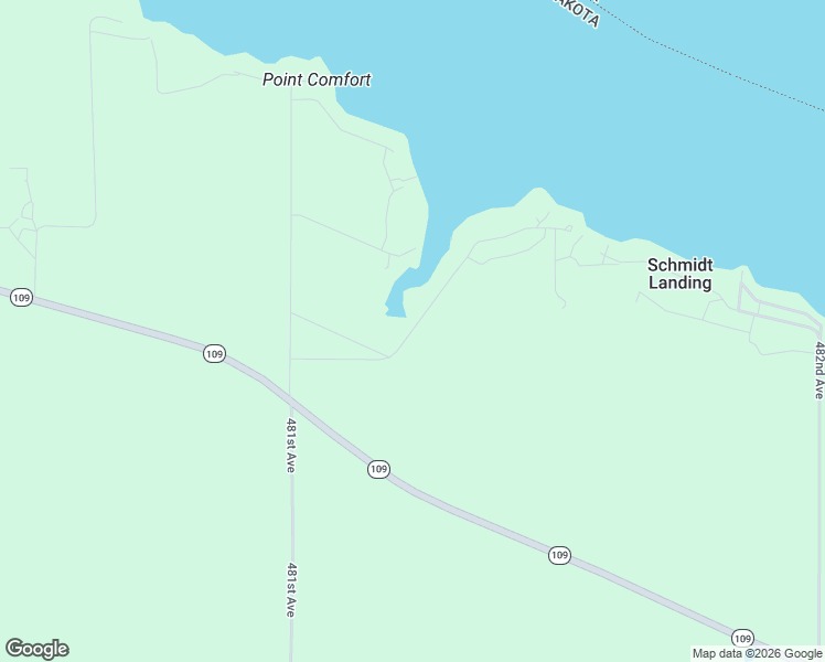 map of restaurants, bars, coffee shops, grocery stores, and more near 13808-48499 Bay View Road in Big Stone City