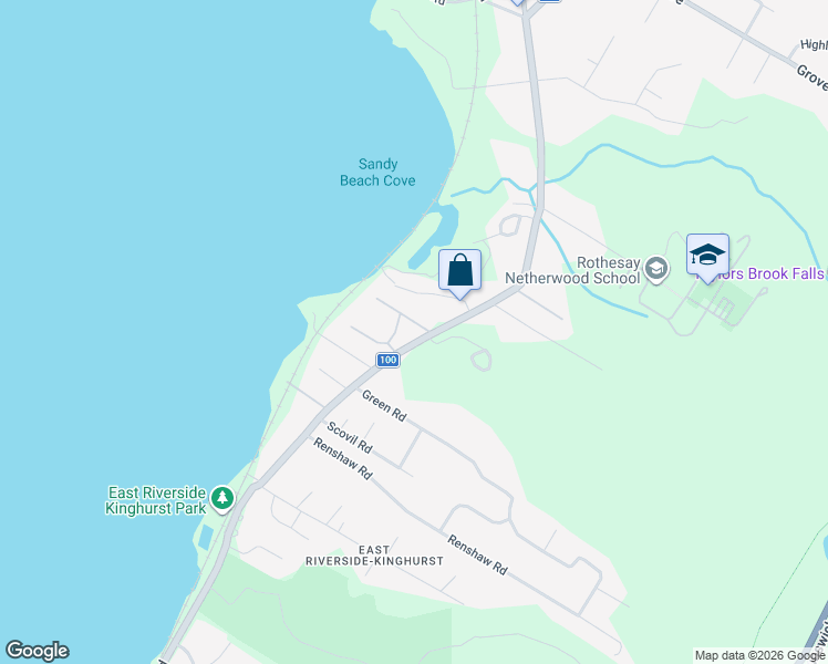 map of restaurants, bars, coffee shops, grocery stores, and more near 2865 Rothesay Road in Rothesay