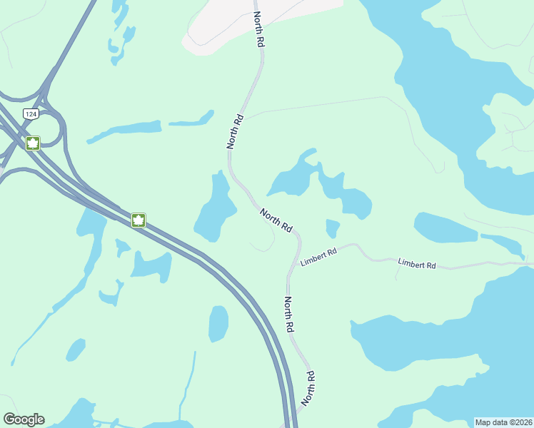 map of restaurants, bars, coffee shops, grocery stores, and more near North Road in Parry Sound District