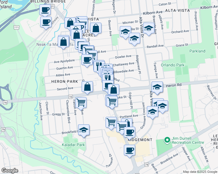 1587 Bank Street, Ottawa ON Walk Score