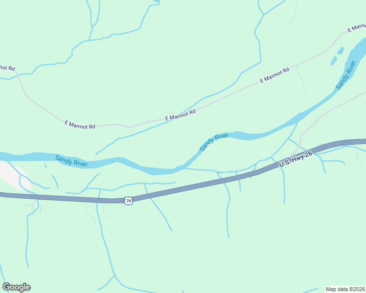 map of restaurants, bars, coffee shops, grocery stores, and more near 57206 East Marmot Road in Sandy