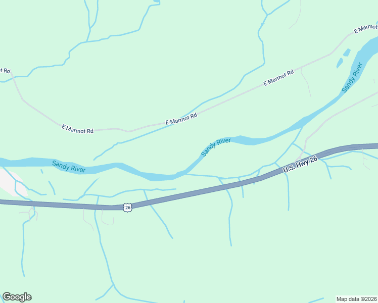 map of restaurants, bars, coffee shops, grocery stores, and more near 57214 East Marmot Road in Sandy