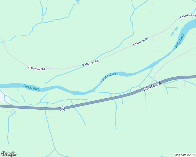 map of restaurants, bars, coffee shops, grocery stores, and more near 57214 East Marmot Road in Sandy
