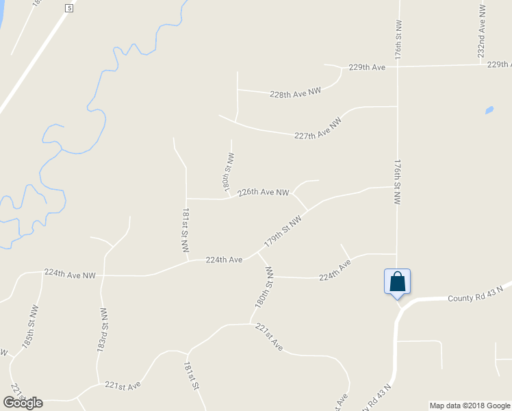 map of restaurants, bars, coffee shops, grocery stores, and more near 17961 226th Avenue Northwest in Big Lake