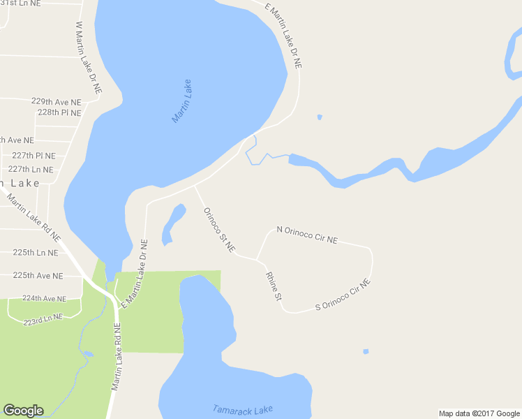 map of restaurants, bars, coffee shops, grocery stores, and more near 7435 North Orinoco Circle Northeast in Stacy