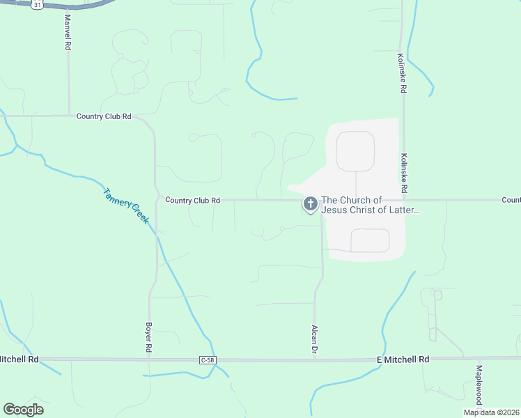 map of restaurants, bars, coffee shops, grocery stores, and more near 736 Country Club Circle in Petoskey