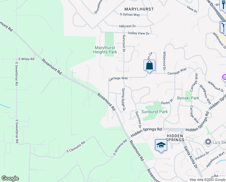 map of restaurants, bars, coffee shops, grocery stores, and more near 1845 Deana Drive in West Linn