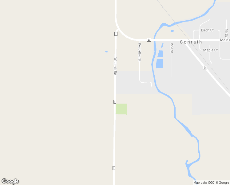 map of restaurants, bars, coffee shops, grocery stores, and more near County Road I in Conrath