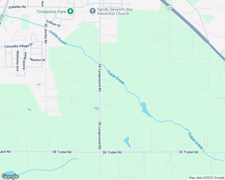 map of restaurants, bars, coffee shops, grocery stores, and more near 19520 Southeast Langensand Road in Sandy