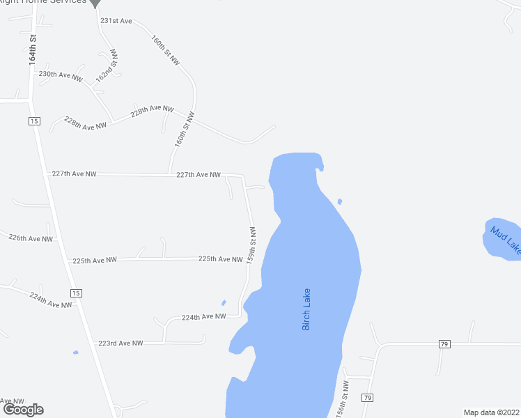 map of restaurants, bars, coffee shops, grocery stores, and more near 22649 159th Street Northwest in Elk River