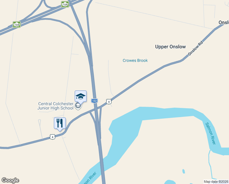 map of restaurants, bars, coffee shops, grocery stores, and more near 16 Hub Centre Drive in Upper Onslow