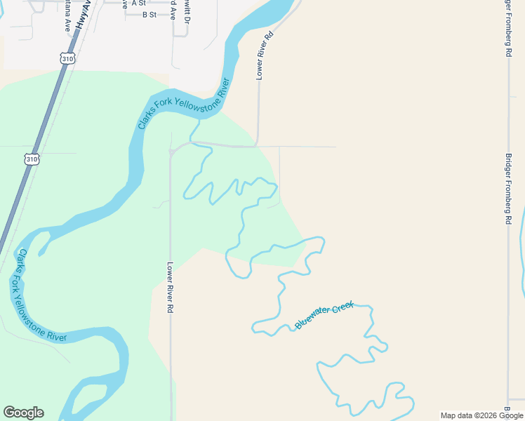 map of restaurants, bars, coffee shops, grocery stores, and more near 18 South Swan Lane in Fromberg