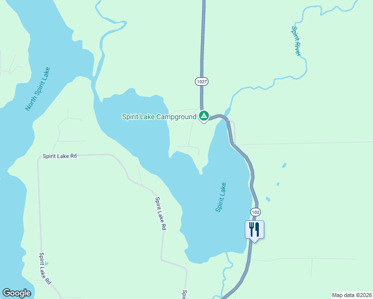 map of restaurants, bars, coffee shops, grocery stores, and more near W1817 Little Spirit Drive in Rib Lake