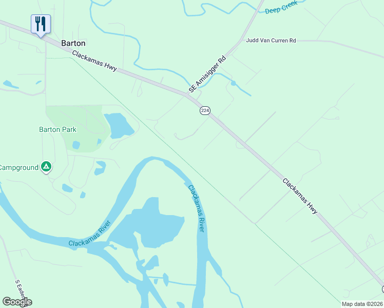 map of restaurants, bars, coffee shops, grocery stores, and more near 26190 Oregon 224 in Eagle Creek