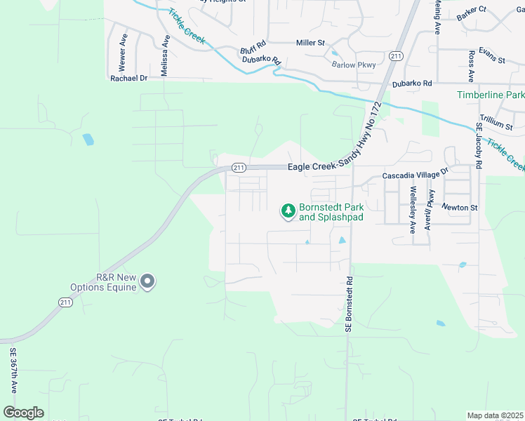 map of restaurants, bars, coffee shops, grocery stores, and more near 19141 Southeast Village Boulevard in Sandy