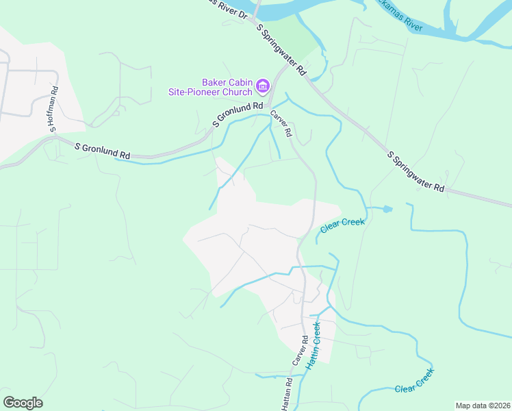 map of restaurants, bars, coffee shops, grocery stores, and more near 15341 South Hattan Road in Oregon City
