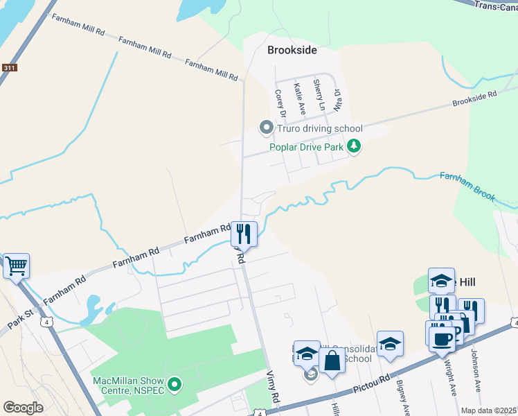 map of restaurants, bars, coffee shops, grocery stores, and more near 20 Brooklyn Drive in Truro
