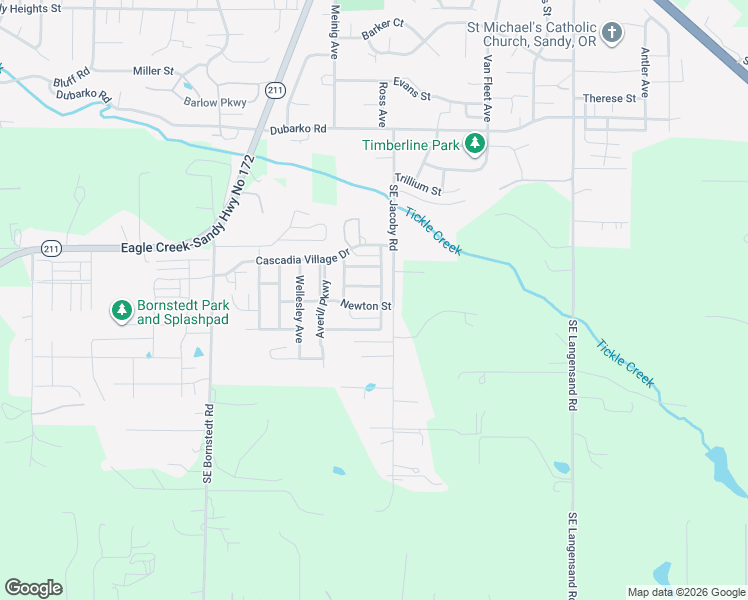 map of restaurants, bars, coffee shops, grocery stores, and more near 39280 Newton Street in Sandy
