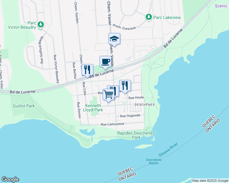 73 Chemin Vanier, Gatineau QC Walk Score