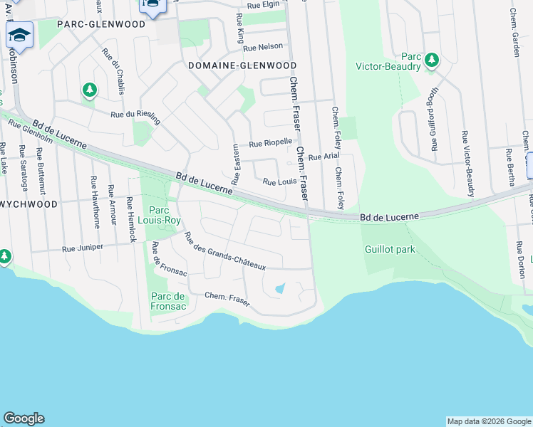 map of restaurants, bars, coffee shops, grocery stores, and more near 80 Rue de Parenchère in Gatineau