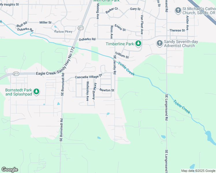 map of restaurants, bars, coffee shops, grocery stores, and more near 39280 Newton Street in Sandy