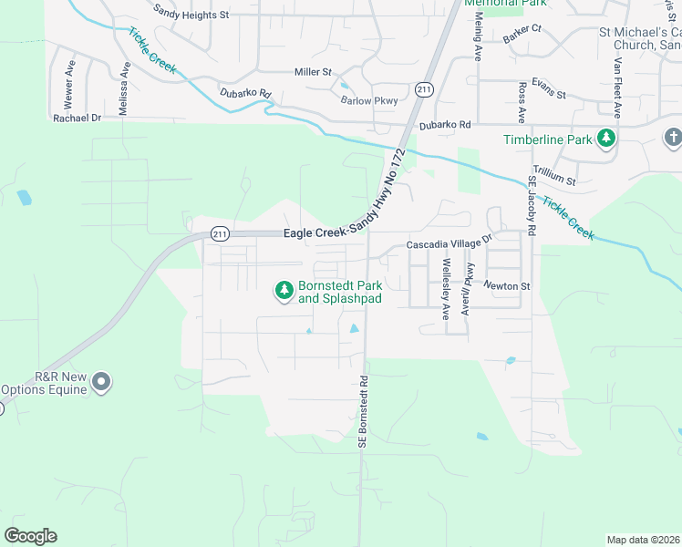 map of restaurants, bars, coffee shops, grocery stores, and more near 19155 Oak Avenue in Sandy