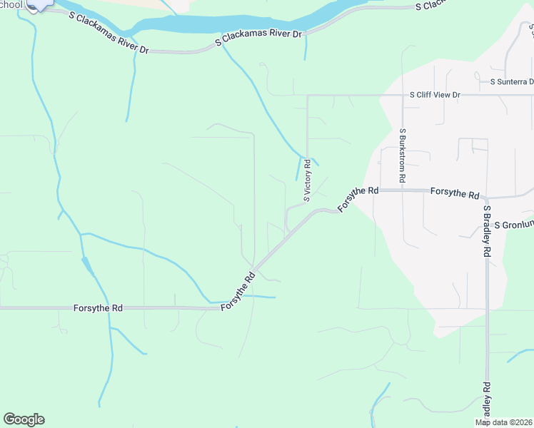 map of restaurants, bars, coffee shops, grocery stores, and more near 16433 Forsythe Road in Oregon City