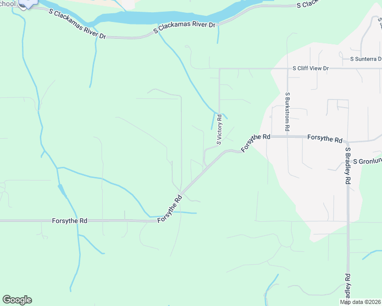map of restaurants, bars, coffee shops, grocery stores, and more near 16433 Forsythe Road in Oregon City