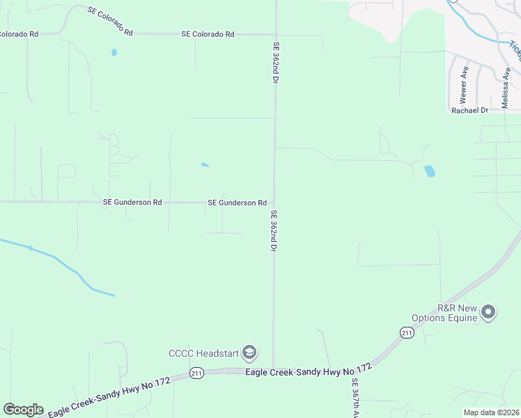 map of restaurants, bars, coffee shops, grocery stores, and more near 36126 Southeast Gunderson Road in Sandy