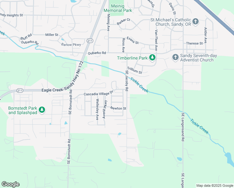 map of restaurants, bars, coffee shops, grocery stores, and more near 39267 Woodbury Street in Sandy