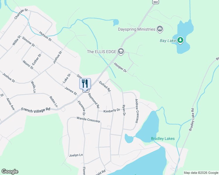 map of restaurants, bars, coffee shops, grocery stores, and more near 9 Dofred Road in Rothesay