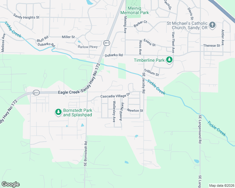 map of restaurants, bars, coffee shops, grocery stores, and more near 19017 Wellesley Avenue in Sandy
