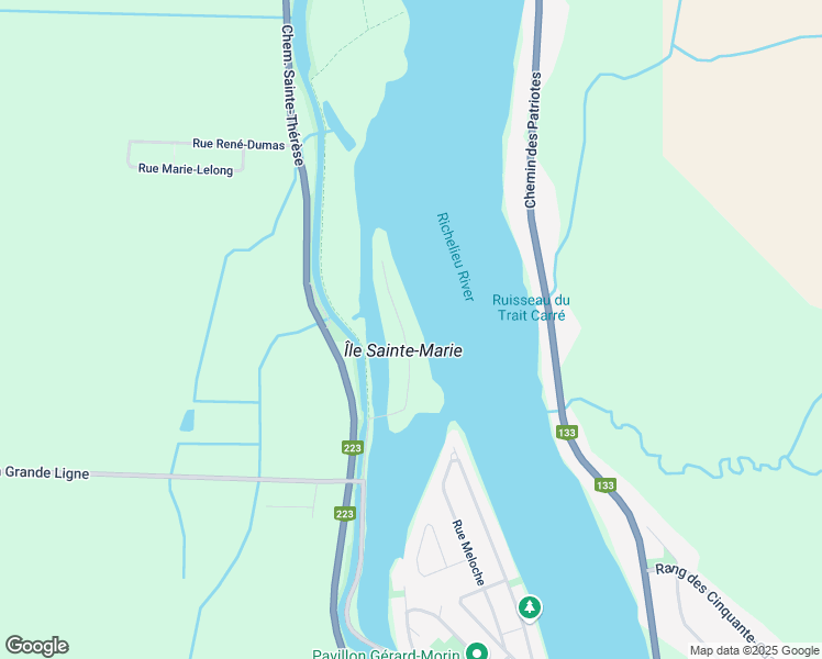 map of restaurants, bars, coffee shops, grocery stores, and more near 4639 Rue de l'Île Sainte Marie in Carignan