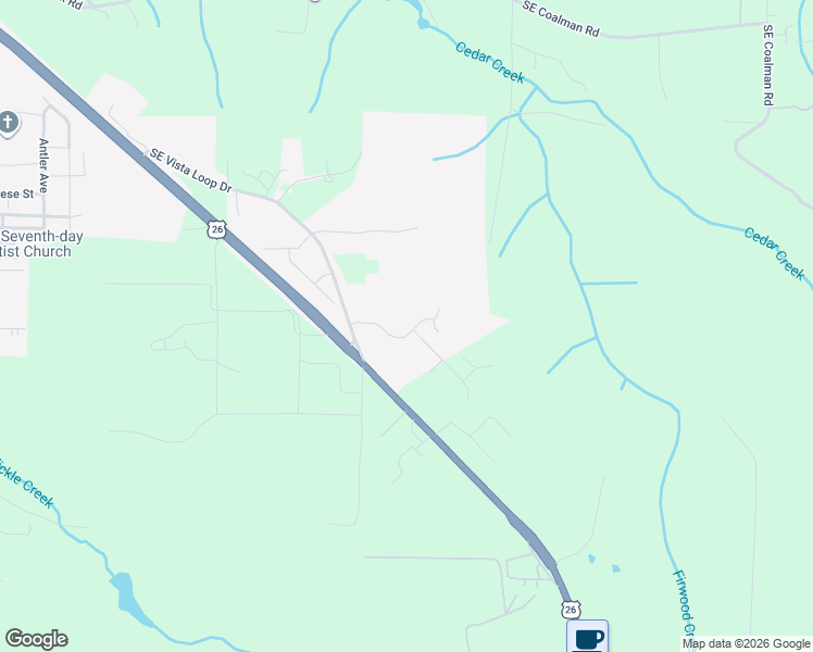 map of restaurants, bars, coffee shops, grocery stores, and more near 18855 Crooked River Street in Sandy