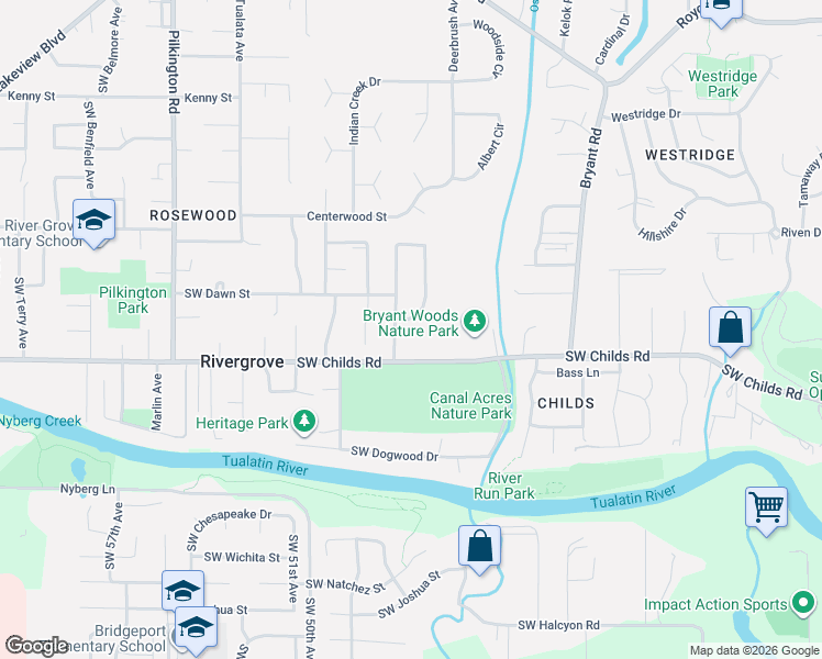 map of restaurants, bars, coffee shops, grocery stores, and more near 19099 Southwest Indian Springs Circle in Lake Oswego