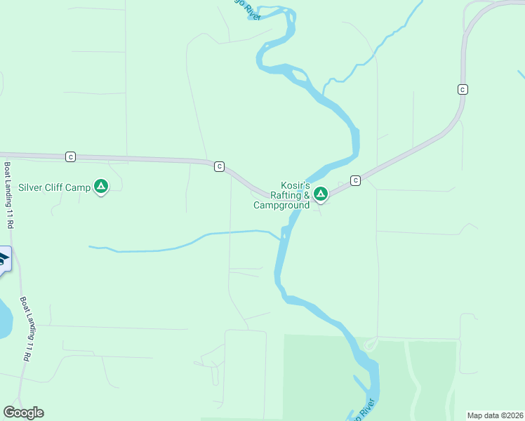 map of restaurants, bars, coffee shops, grocery stores, and more near W14145 County Road C in Town of Silver Cliff