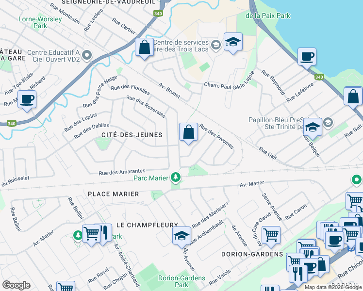 2604 Rue des Floralies, VaudreuilDorion QC Walk Score