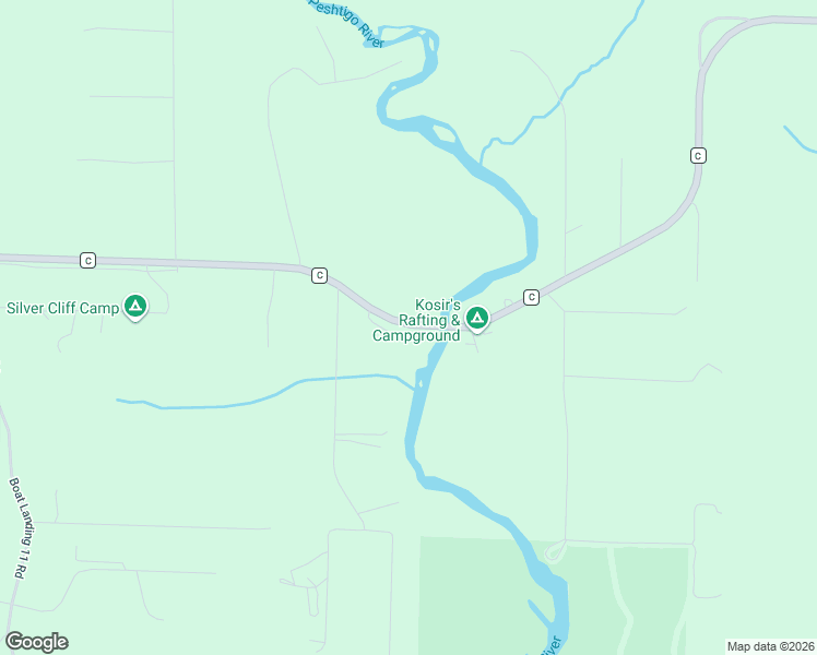 map of restaurants, bars, coffee shops, grocery stores, and more near 14145 County Road C in Athelstane